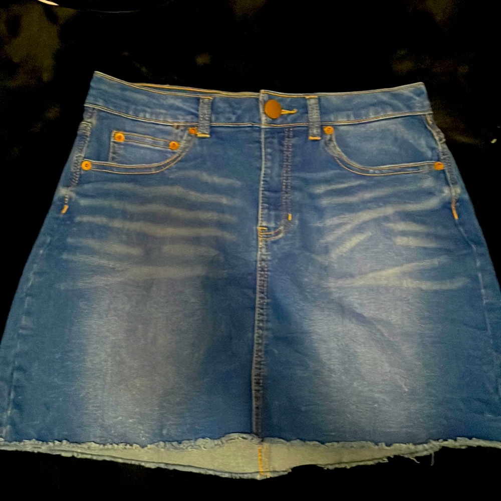 Denim mini skirt